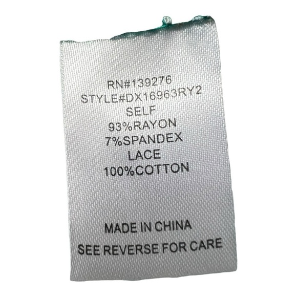 Daniel Rainn Sleeveless Fantine Crochet lace green floral cutout Top NEW Size 2X - Picture 13 of 15